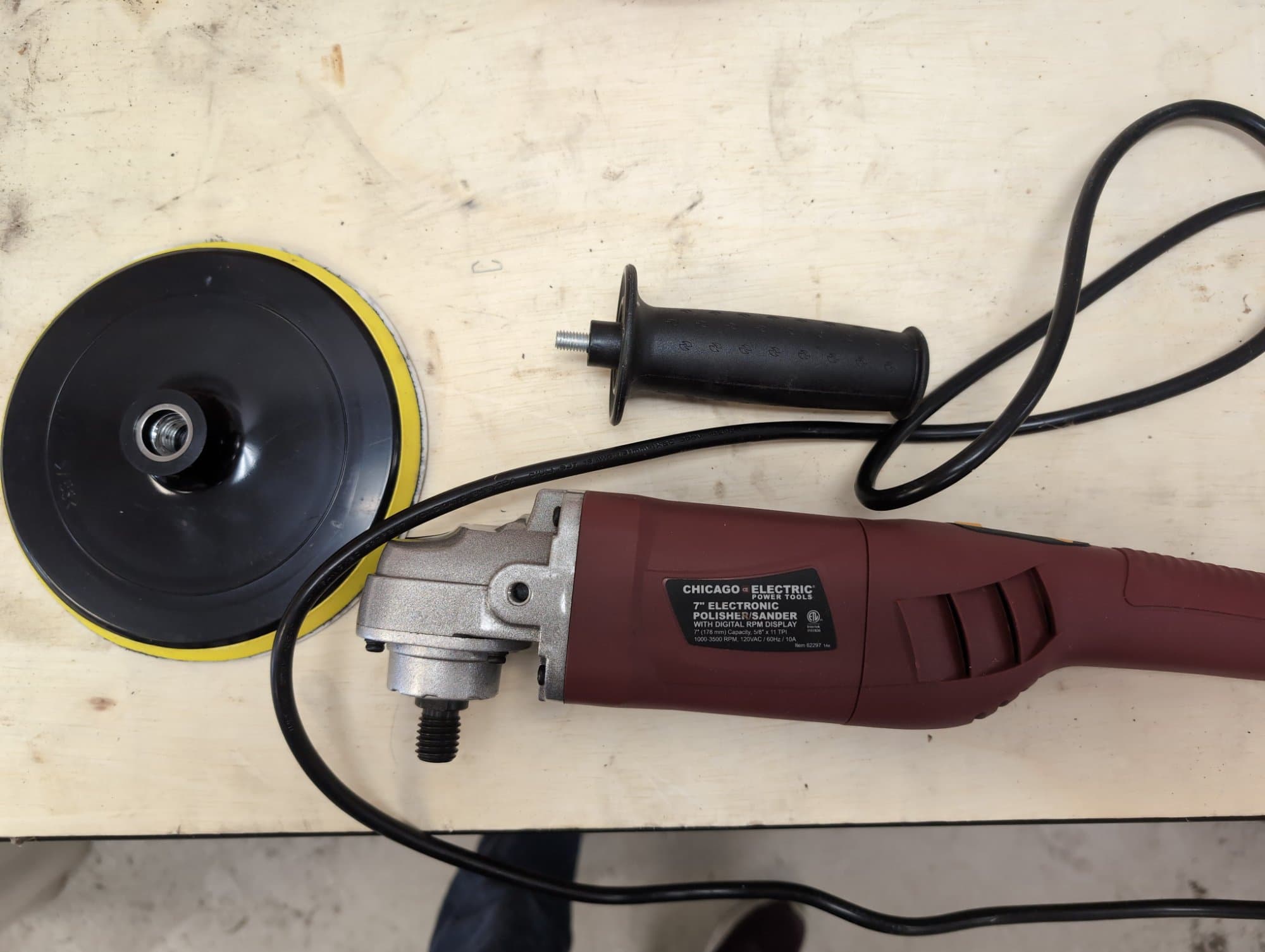 7" electronic polisher/sander