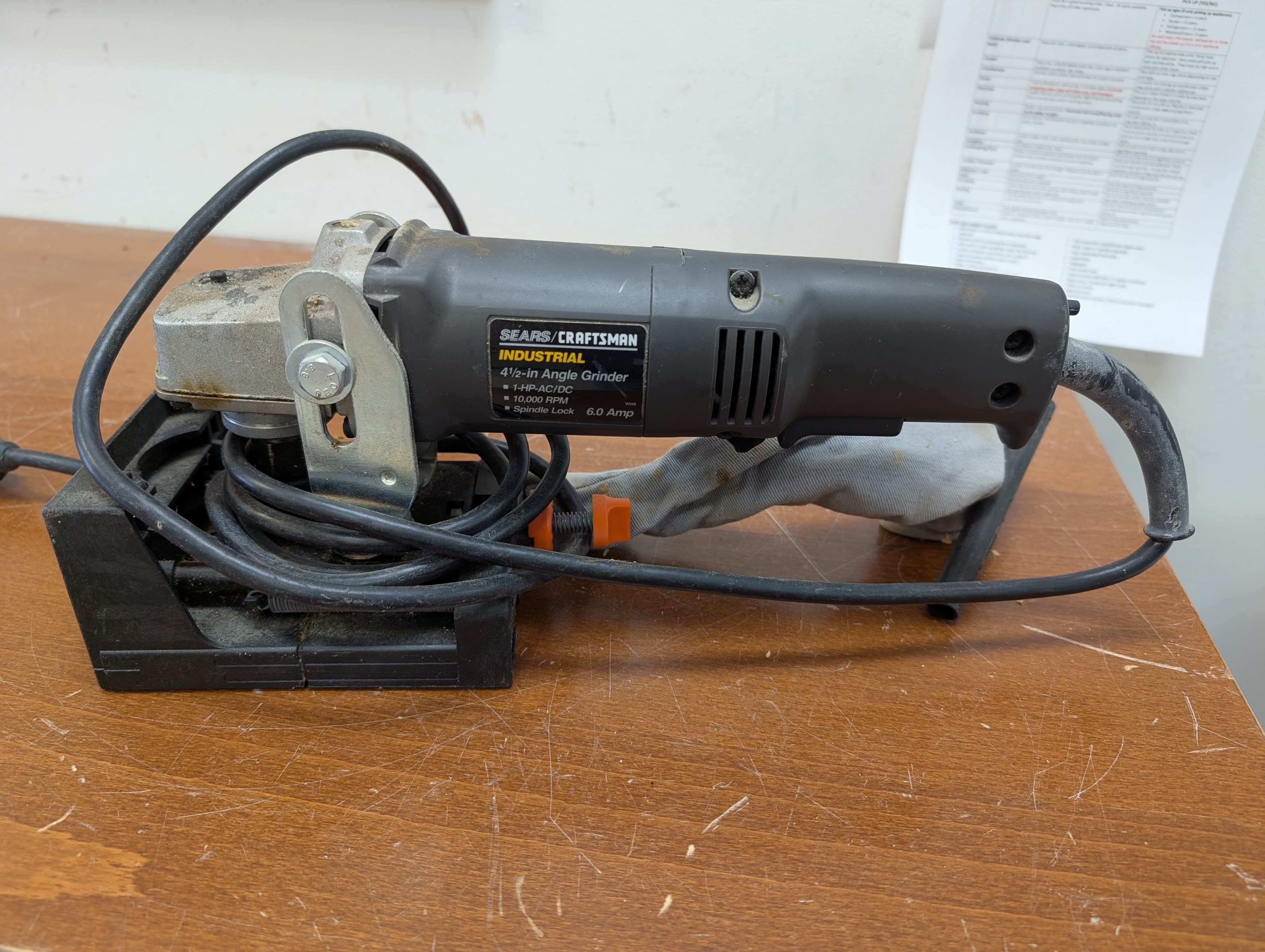 Angle Grinder, corded electric